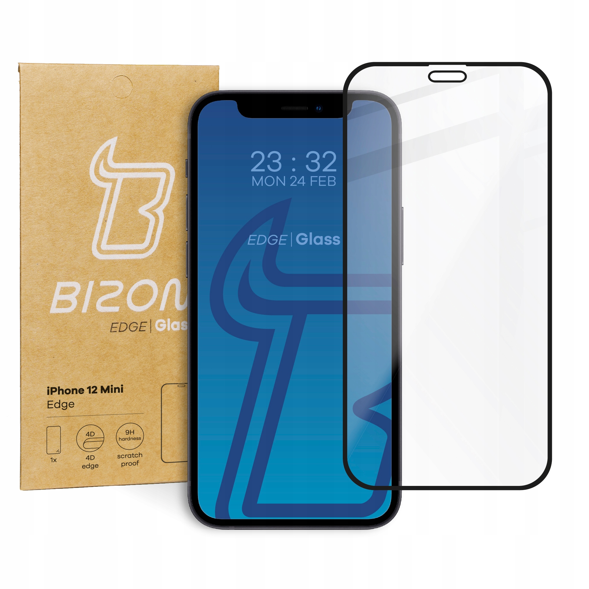 

Szkło hartowane Bizon Edge do iPhone 12 Mini