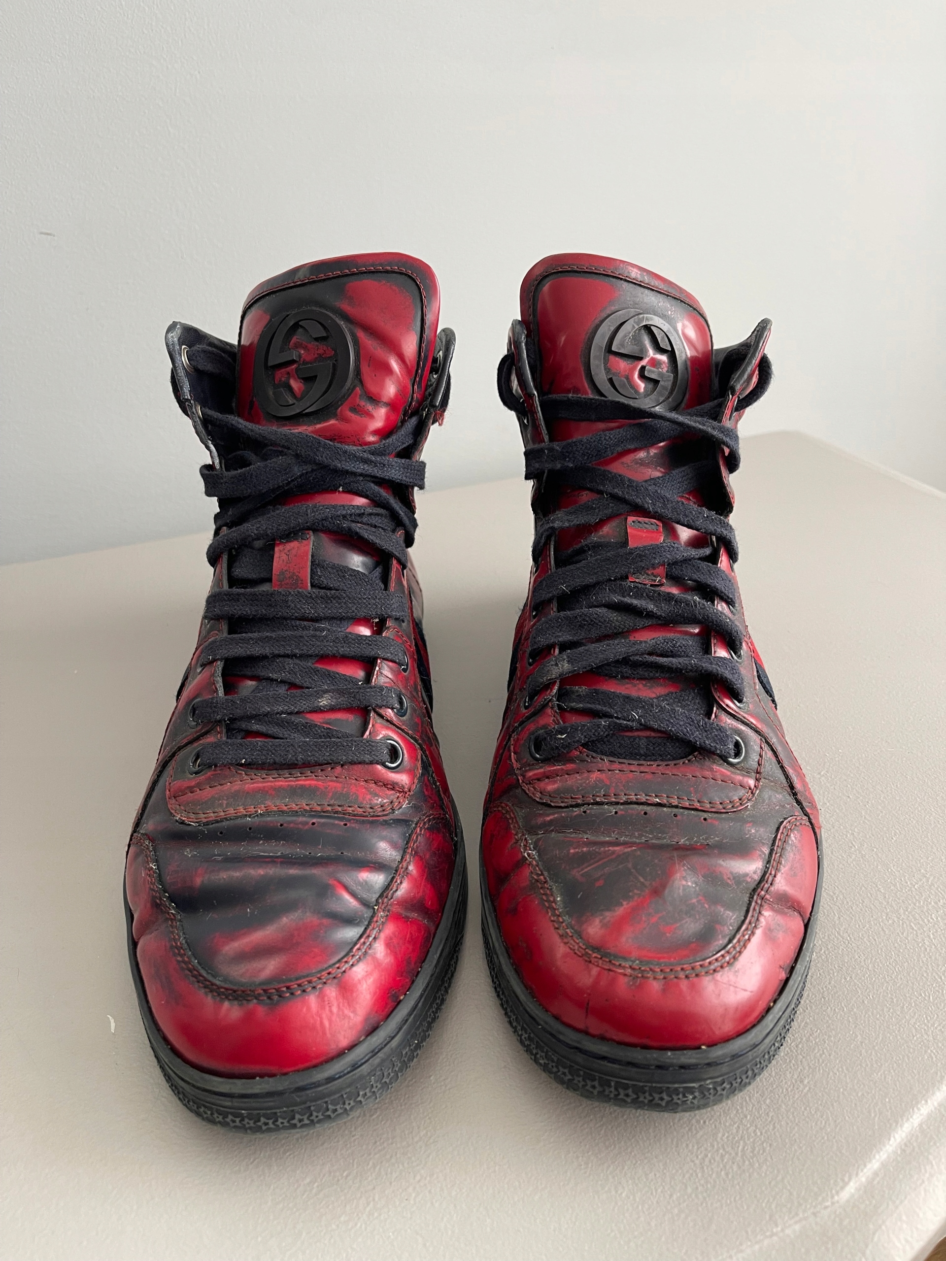 Gucci męskie wysokie sneakersy "GG" logo 41,5 Marka Gucci