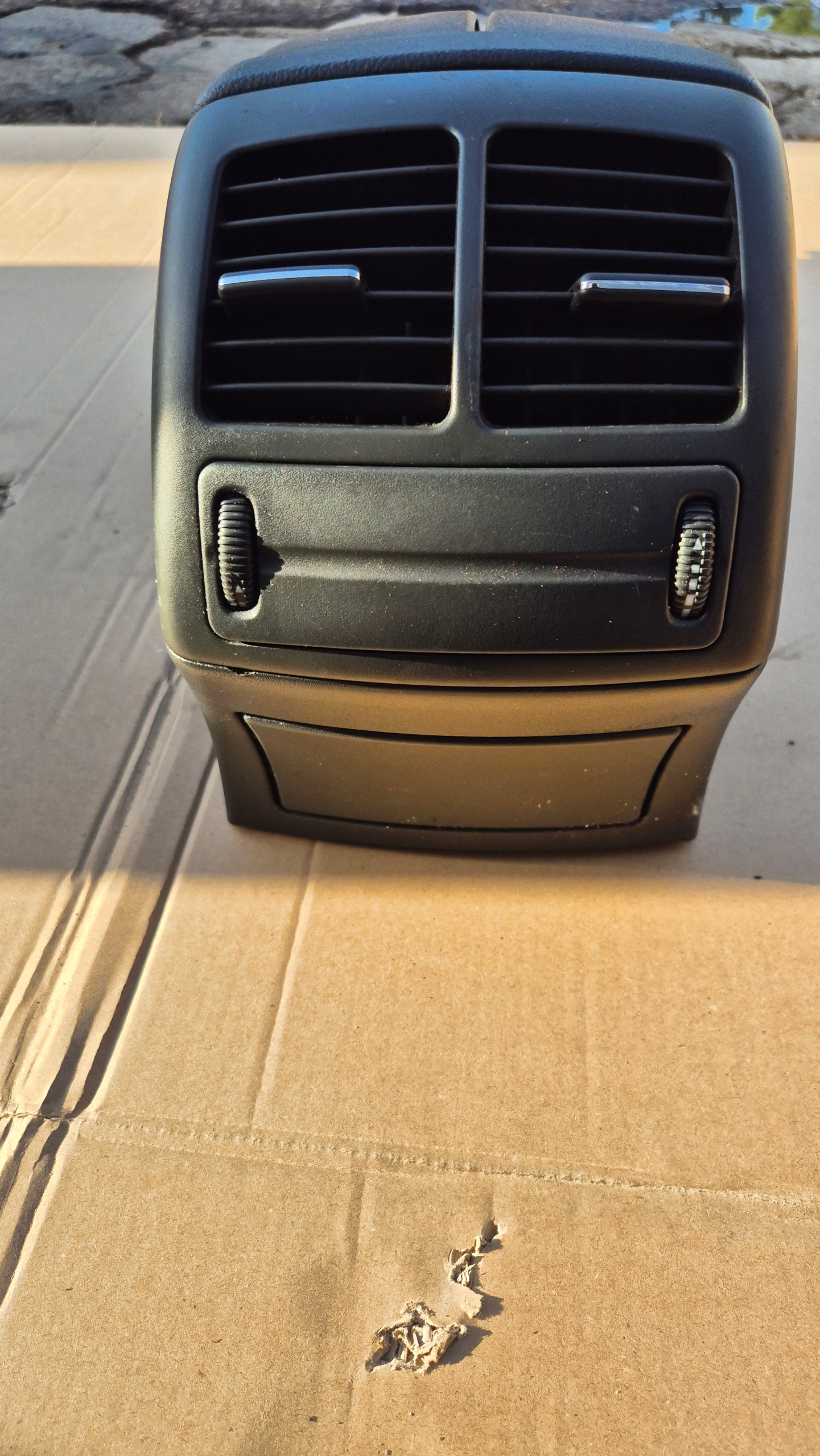 armrest TUNEL central leather black MERCEDES W211