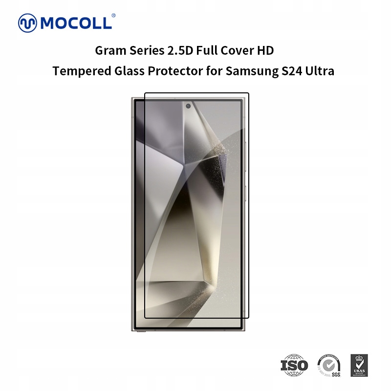 Szkło ochronne Samsung S24 Ultra Mocoll 2,5D Transparentne Hd Full Cover