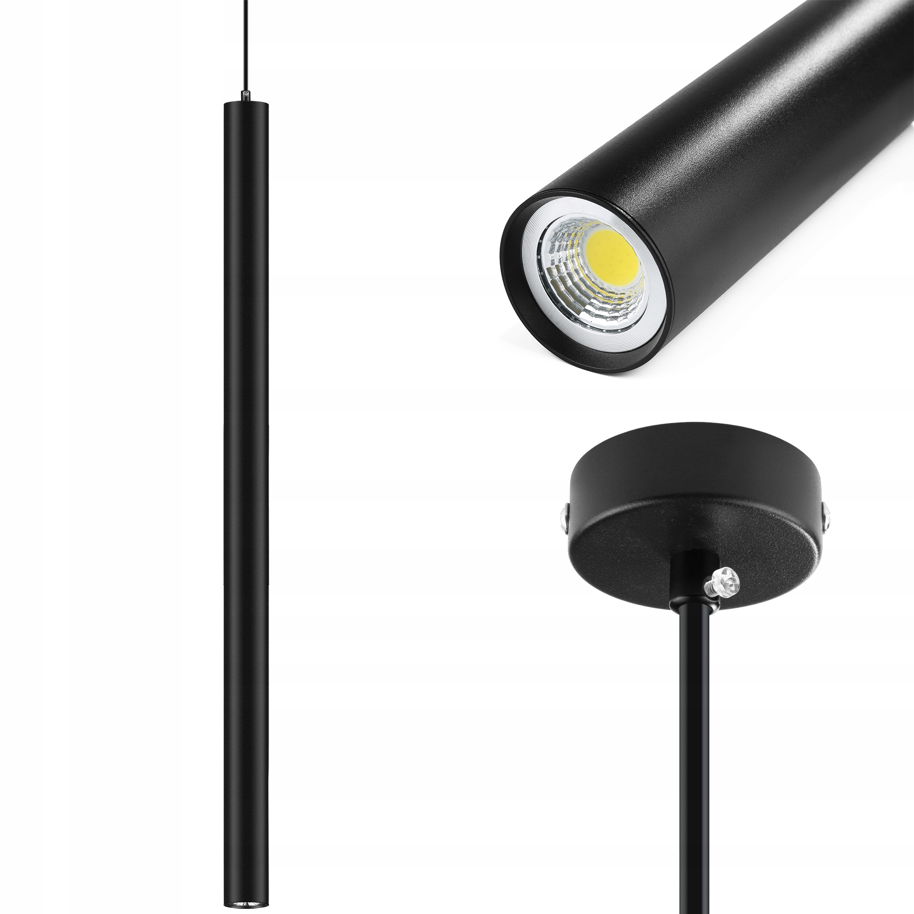 Sufitová Led Tuba Cylinder trubka Zwis Spot Slim Metal 8W 100cm
