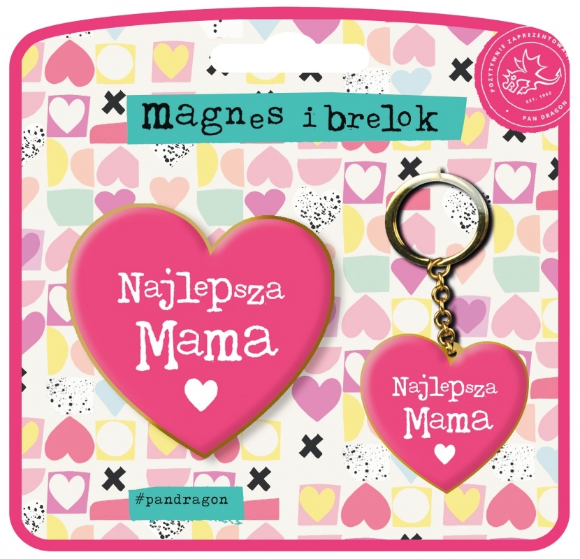 

Magnes+brelok Najlepsza Mama na Dzień Matki