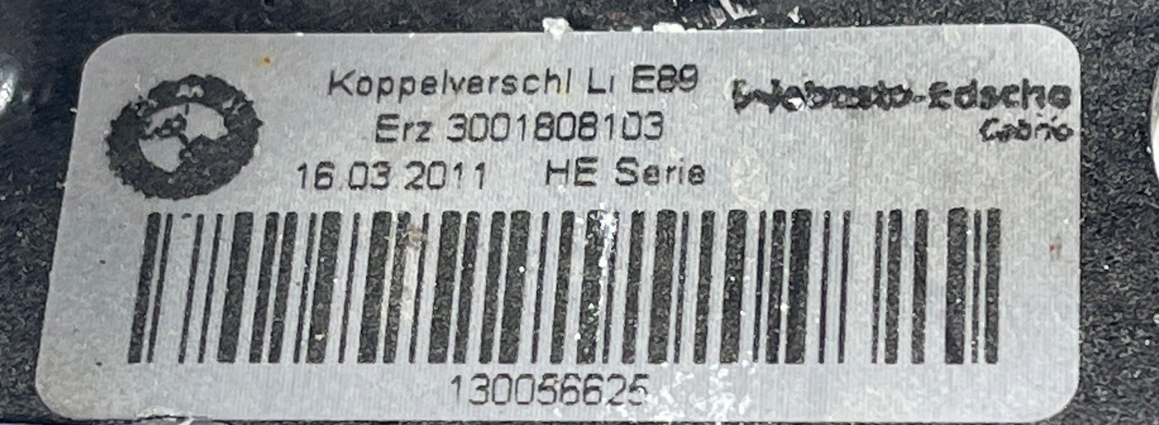 BMW Z4 E89 ZWIAS roofs left 3001808103