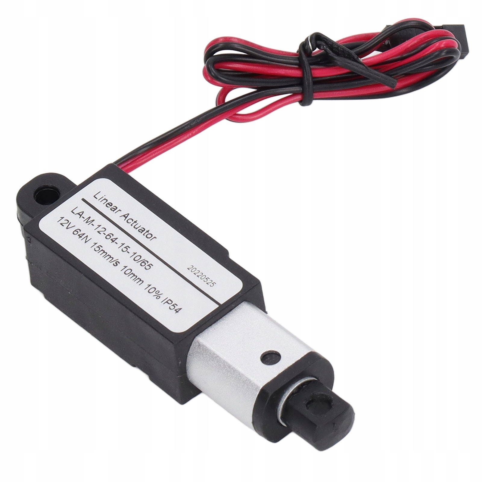 Mini Elektrický Pohon 12V 10mm 15mm/s 64N