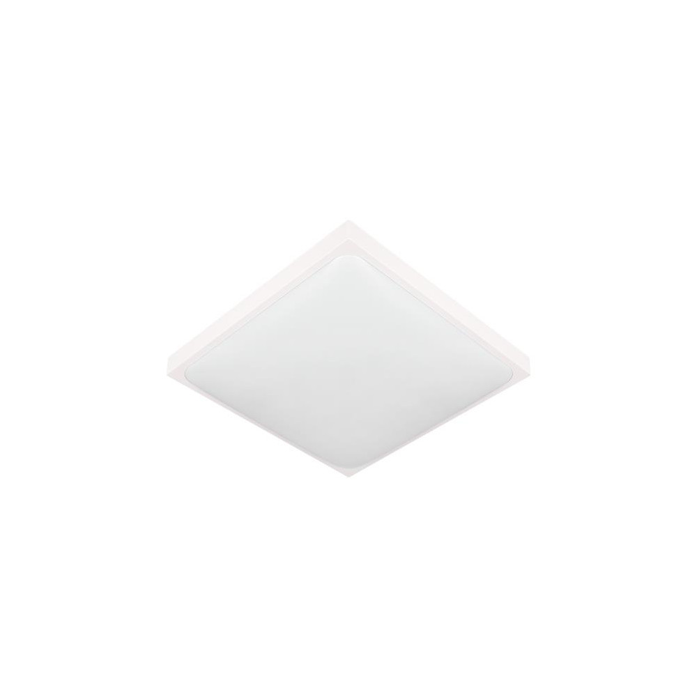 STALOWY PLAFON LUVO IP44 BIAŁY 305X305MM E27