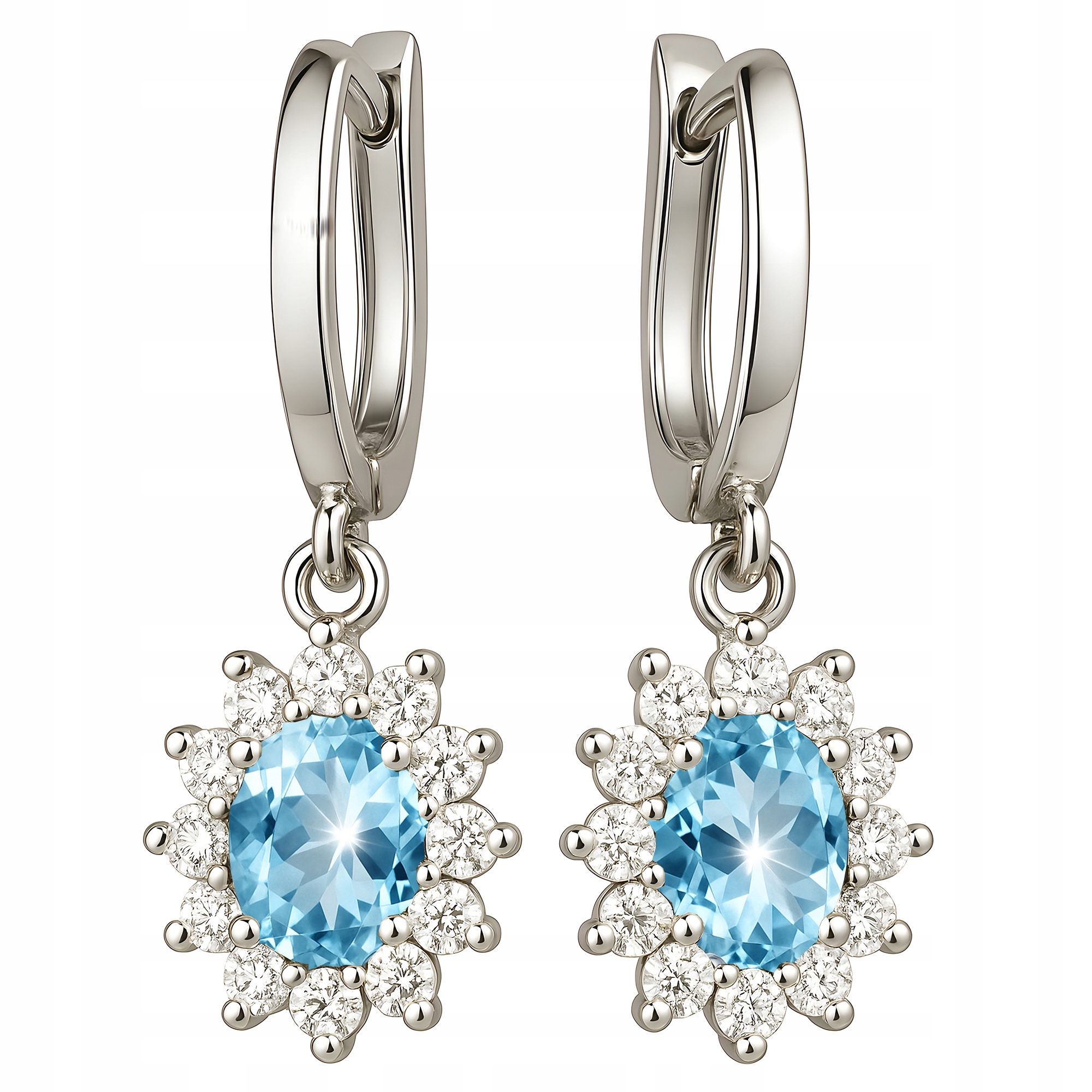 Krásné Náušnice Stříbrné šperky 925 jako Dárek Vintage se zirkony