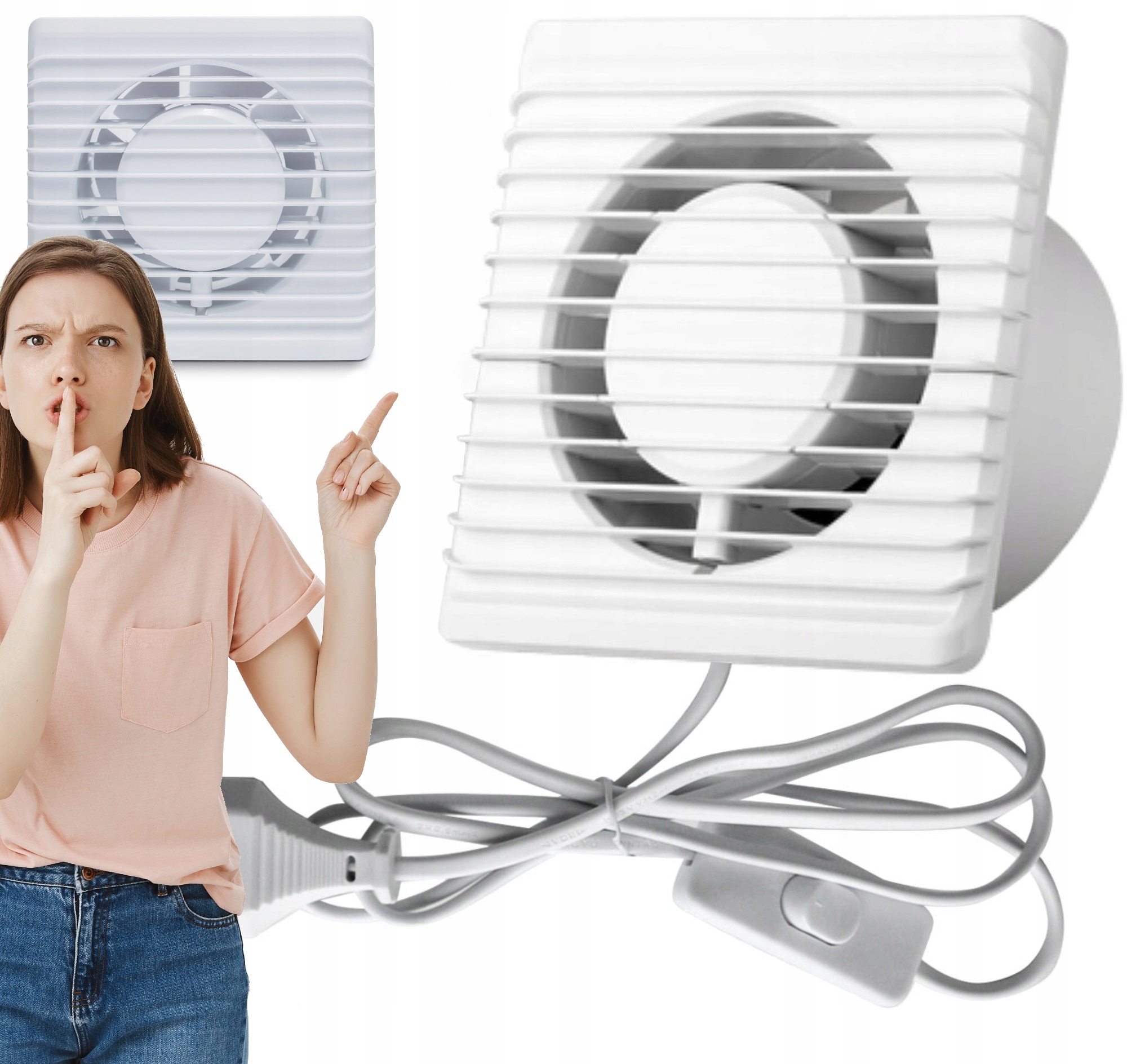 

Wentylator Łazienkowy Fi 100 Kabel Z Kablem Cichy
