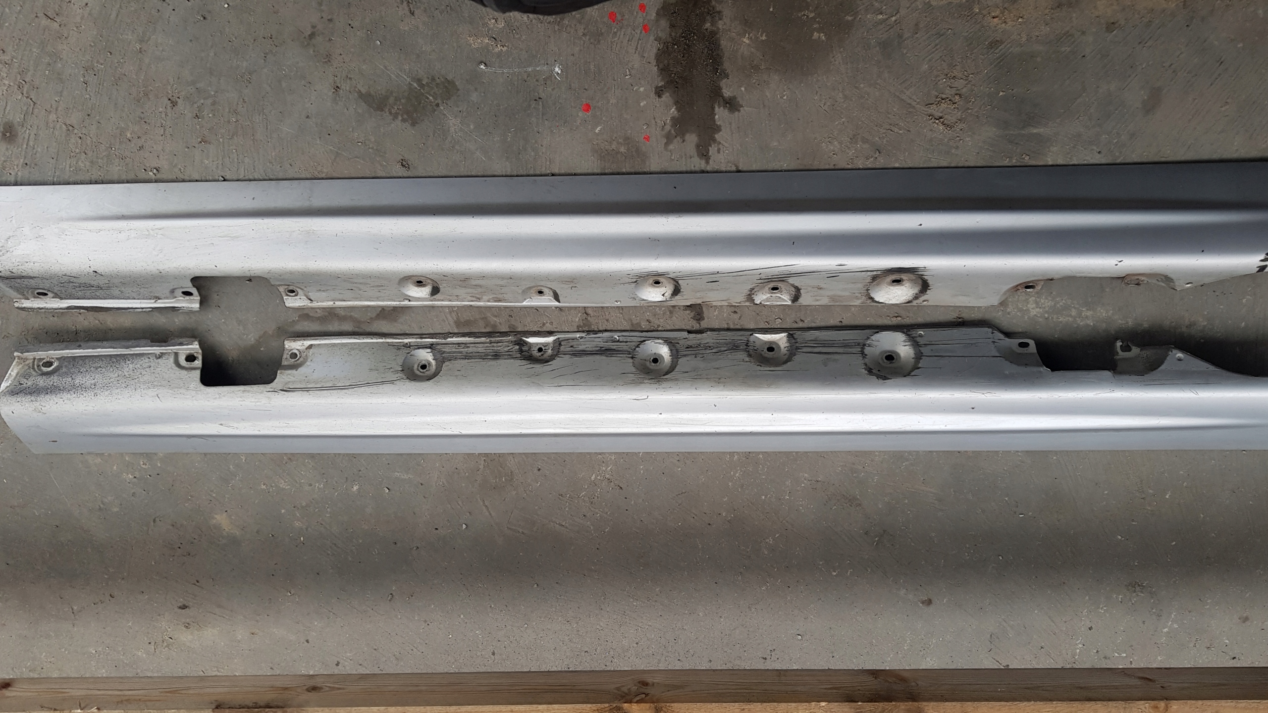 BMW E46 moulding threshold left right TITANSILBER