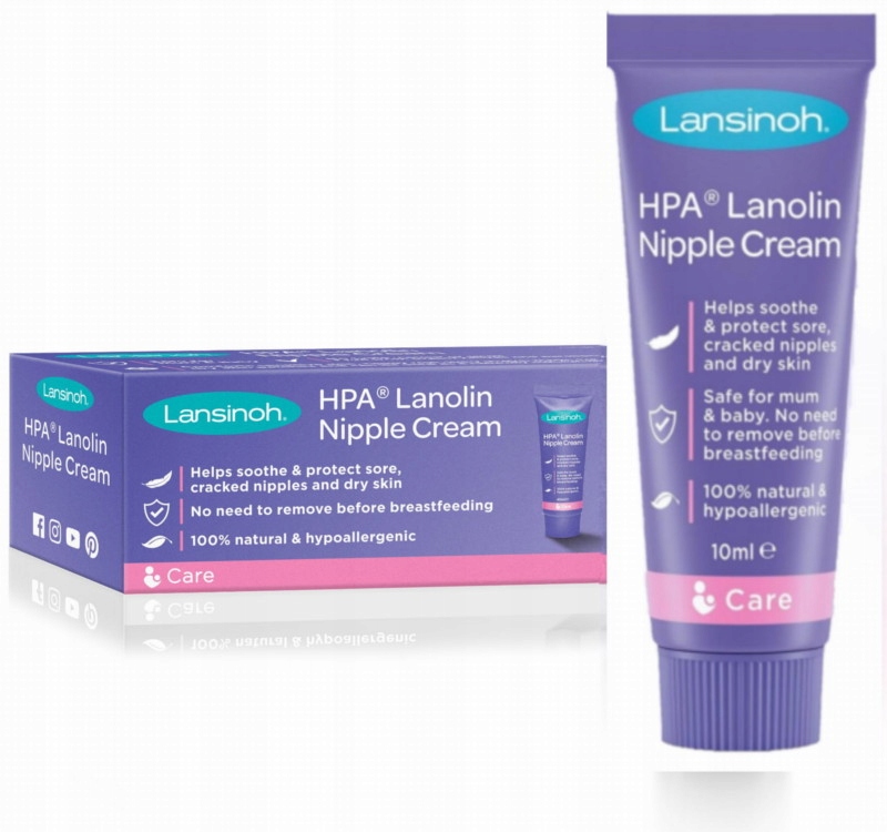 LANSINOH LANOLINA 10g MAŚĆ KREM NA BRODAWKI