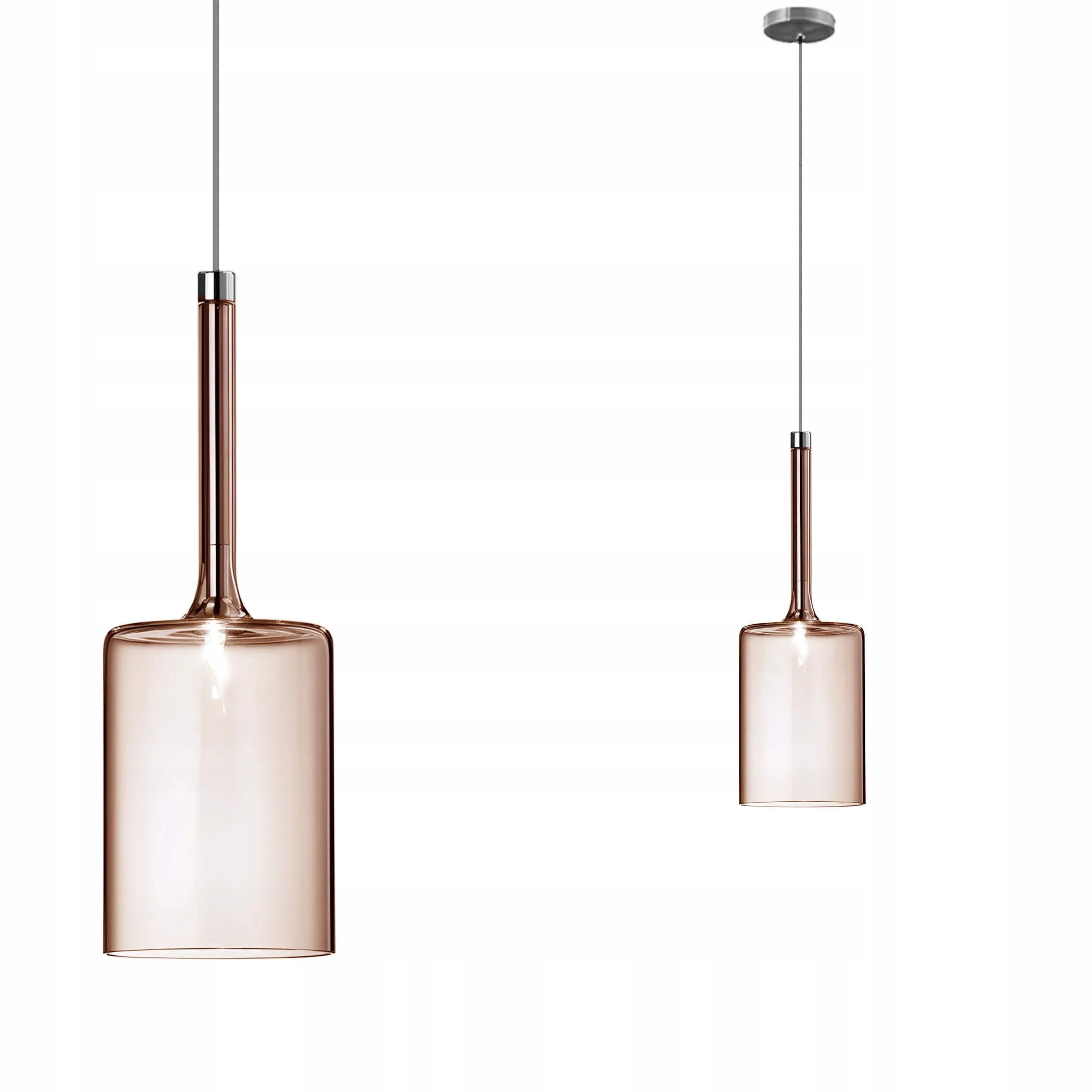 Sklenená závesná stropná lampa Jantárová Amber B G4 Do Obývačky Spálne