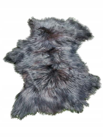 koberec z kůže na podlahu Přírodní černá kůže