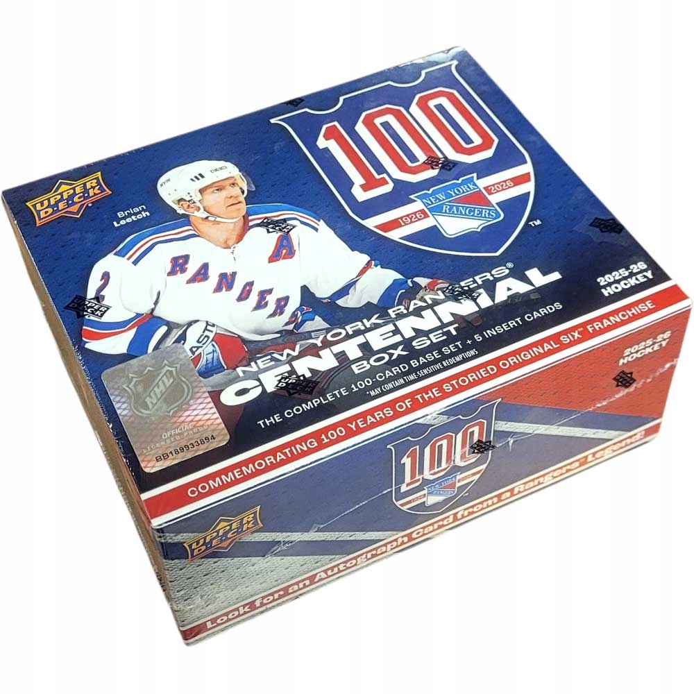 Karty Nhl Upper Deck New York Rangers Centennial Box