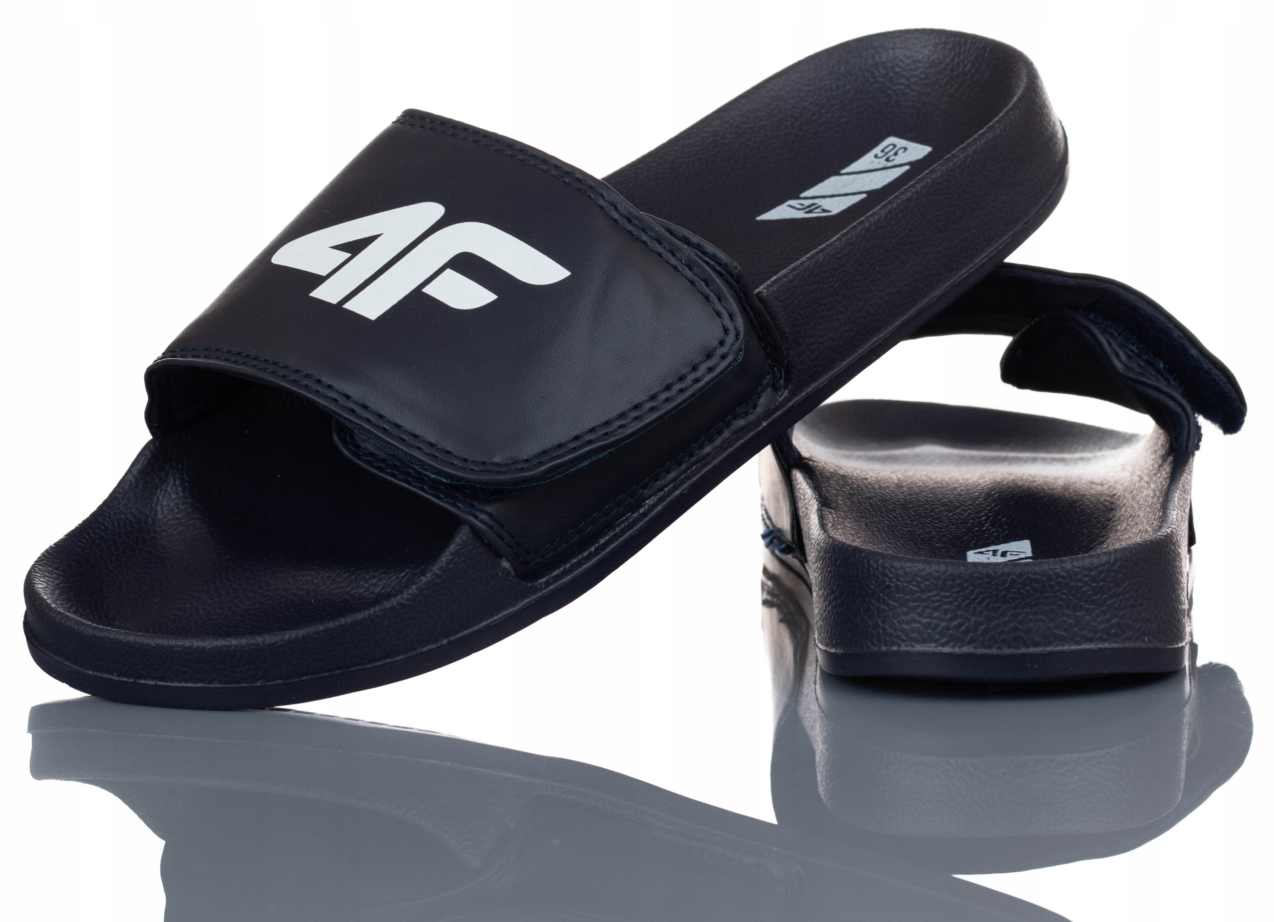 KLAPKI DZIECIĘCE 4F GRANATOWE WYGODNE LEKKIE R-33