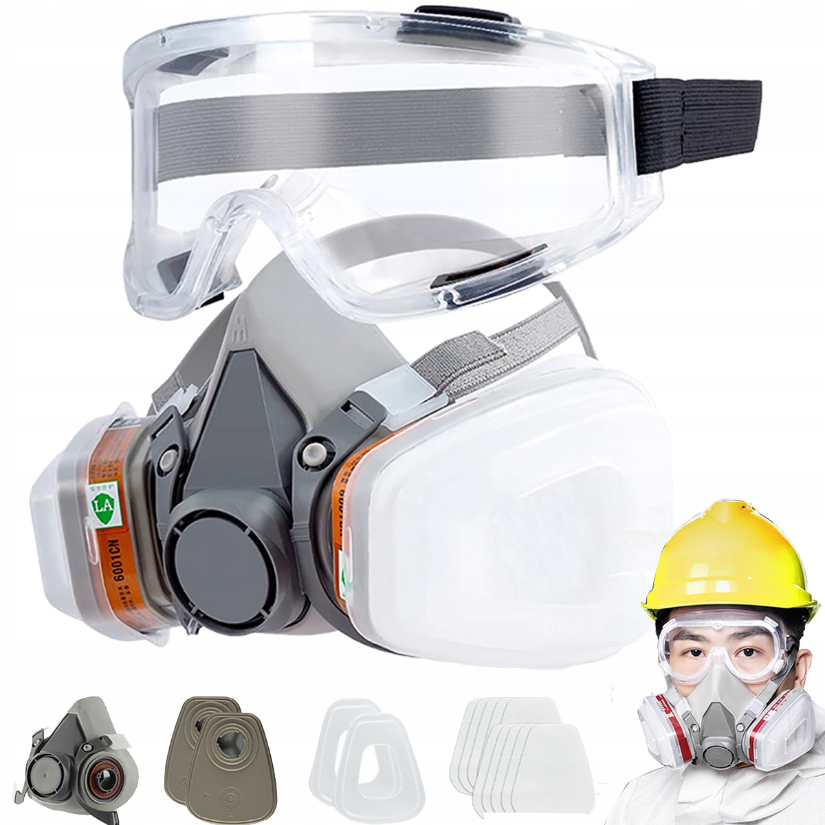 MASKA GAZOWA PEŁNOTWARZOWA Z RESPIRATOREM ZFILTREM Wyrób medyczny nie