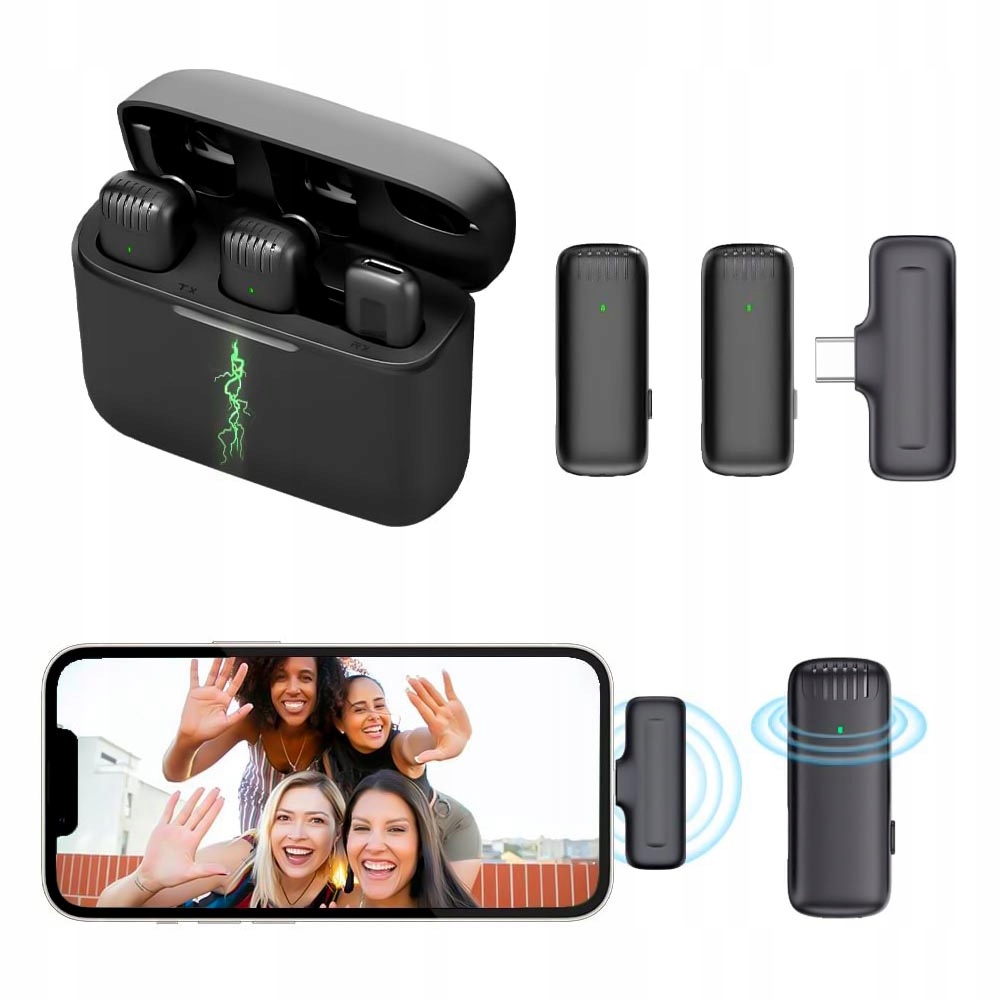 Zestaw Bezprzewodowy Mikrofon Ulanzi J12 Lightning iPhone EAN (GTIN) 6972436388233