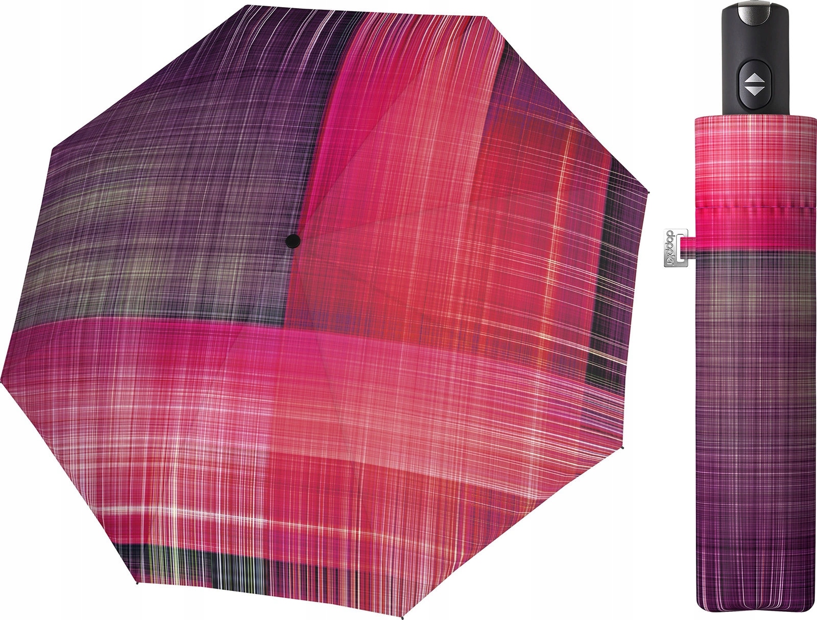Automatický deštník Carbonsteel Magic Doppler Magic Noble Check Pink