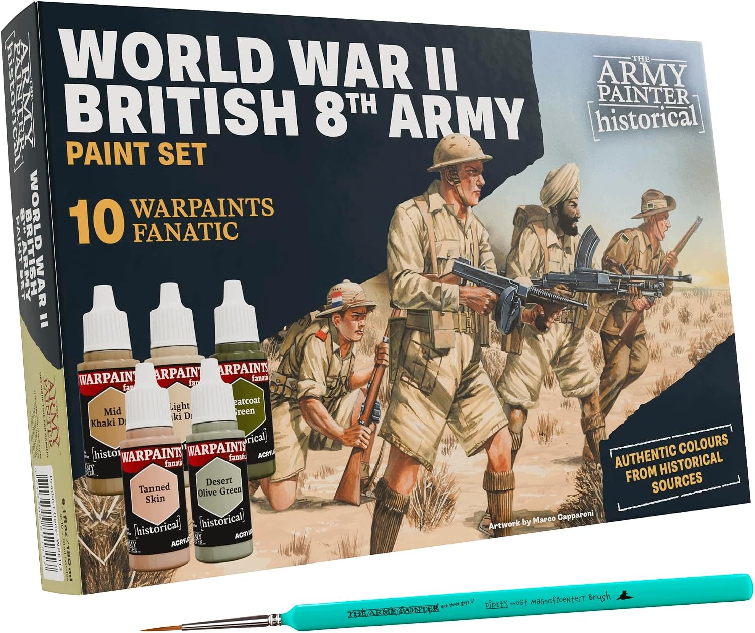 Barvy Pro Vojenské Modelářství British 8TH Army Wwii 10X18 ML