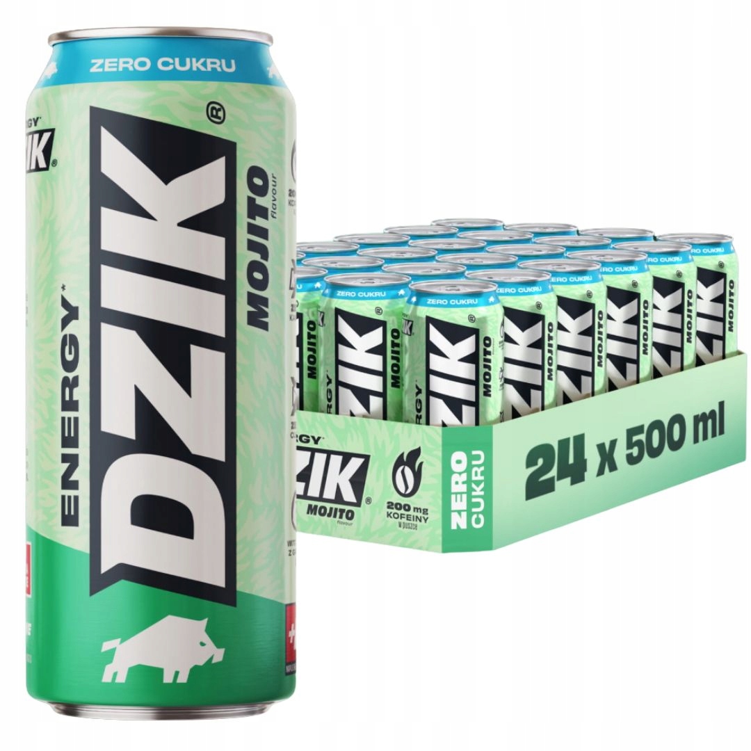 Levně Wk Dzik Energy 500 ml Mojito bez cukru energetický nápoj kofein