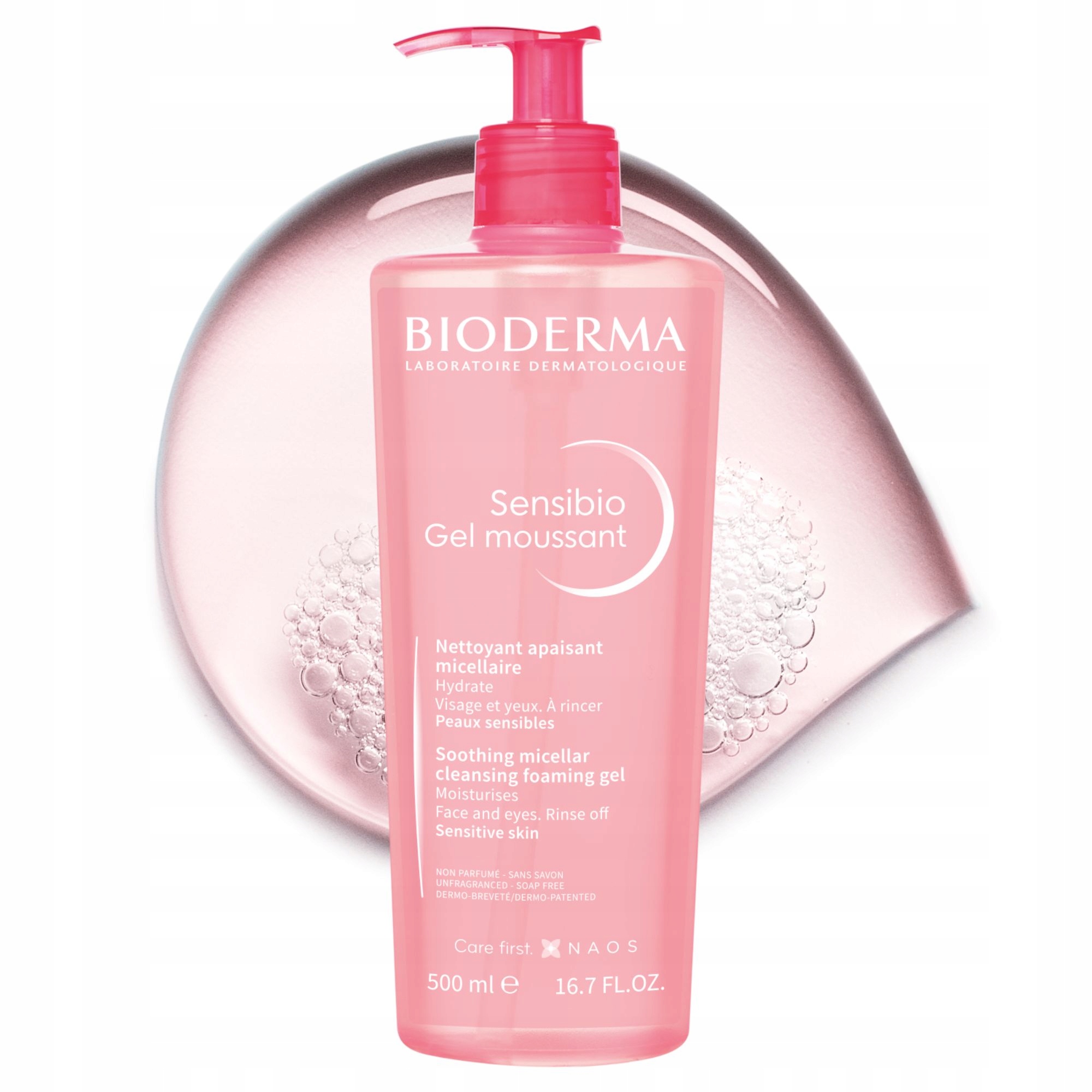 Bioderma Sensibio żel micelarny 500 ml do twarzy