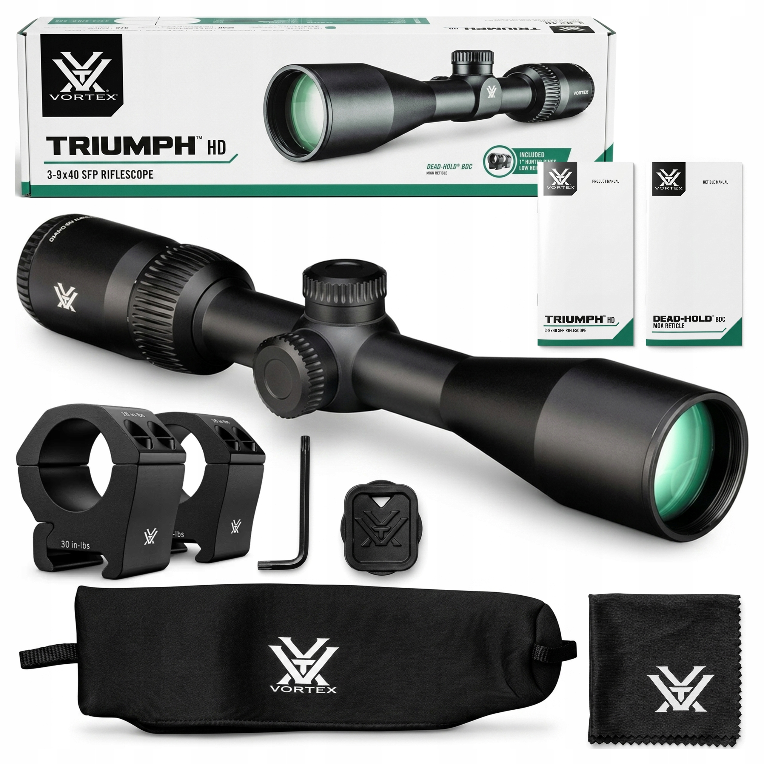 Luneta Celownicza 3-9x40 Vortex Triumph Hd Bdc Moa Montaż Na Szynę 22MM