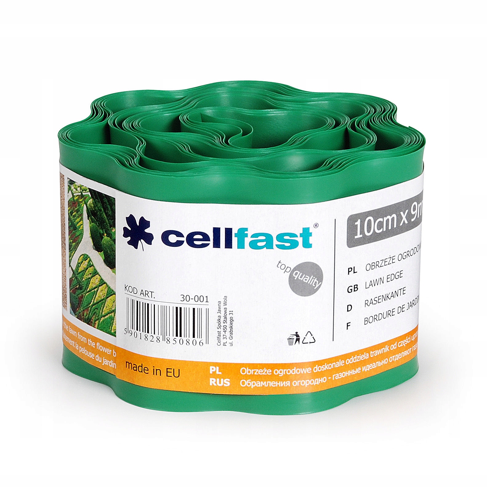 

Cellfast Obrzeże Ogrodowe Zielone 15cm x 9m 30-002