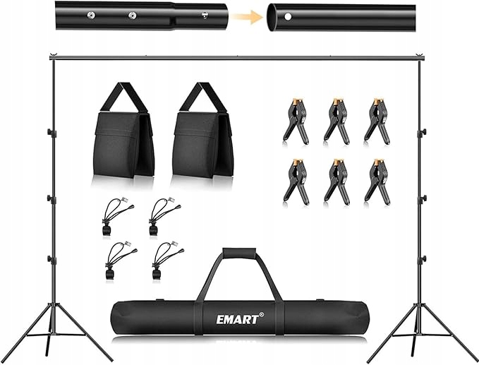 Profesionální Stativ Pro Fotografické Pozadí 260×300 CM Sada Emart Taška G