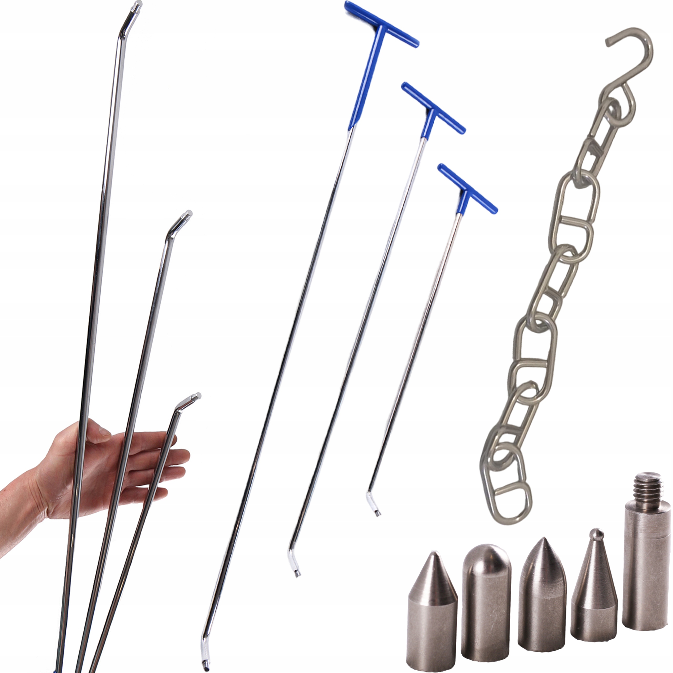 Tyče Lanka Řetězové Závěsy Pro Odstranění Promáčklin Výměnné Pěchy