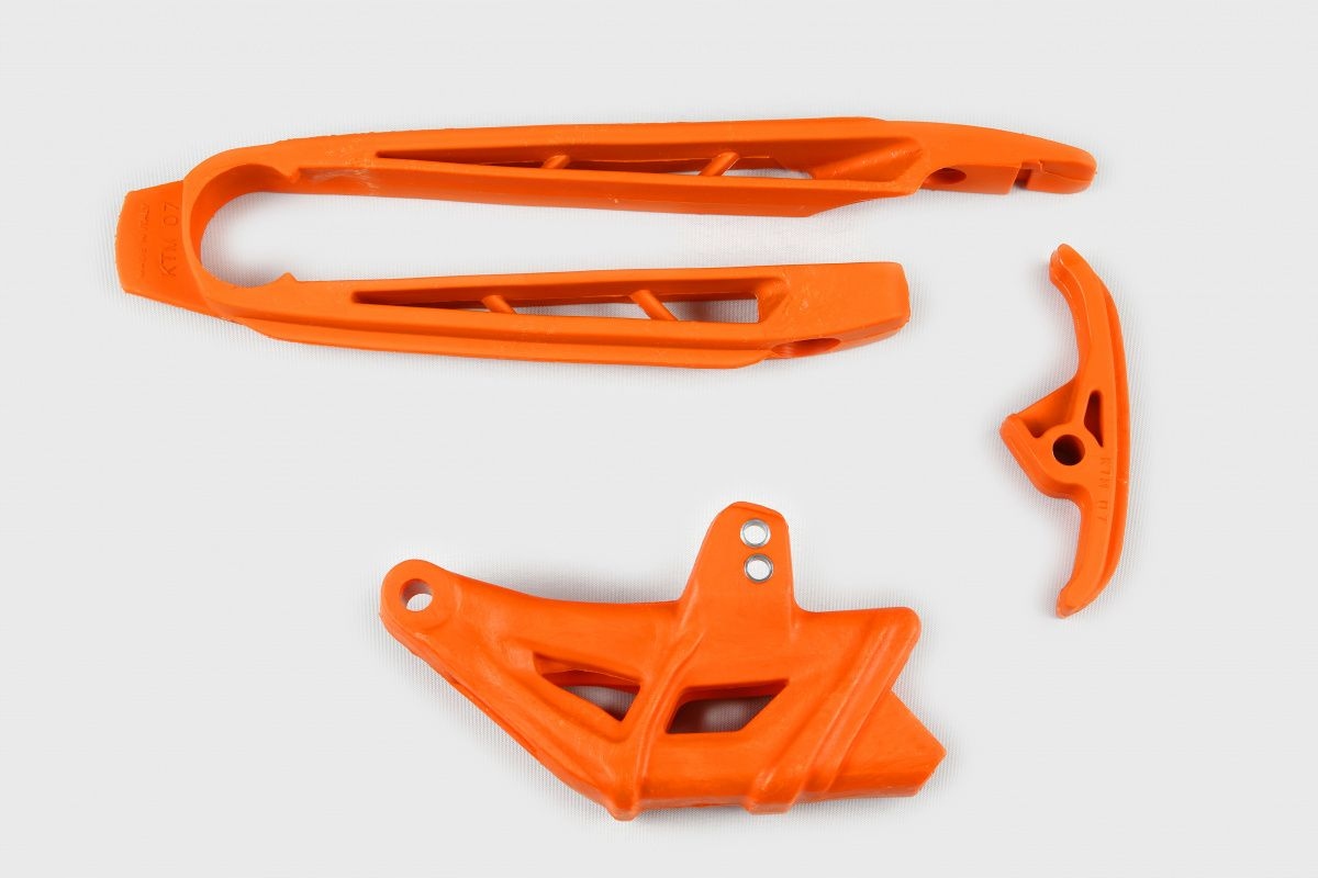 Ufo Komplet Ślizg (mały I Duży) Prowadnica Łańcucha Ktm Sx 125/250, Xs-f