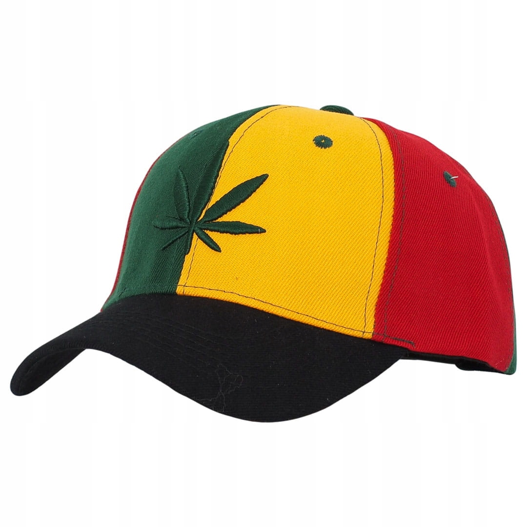 

Męska Czapka Z Daszkiem Weed Kolorowa Z Regulacją