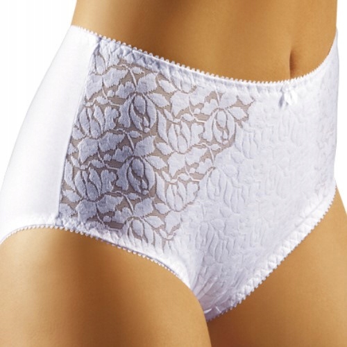 

Emili figi majtki Norma wysoki stan koronka biały