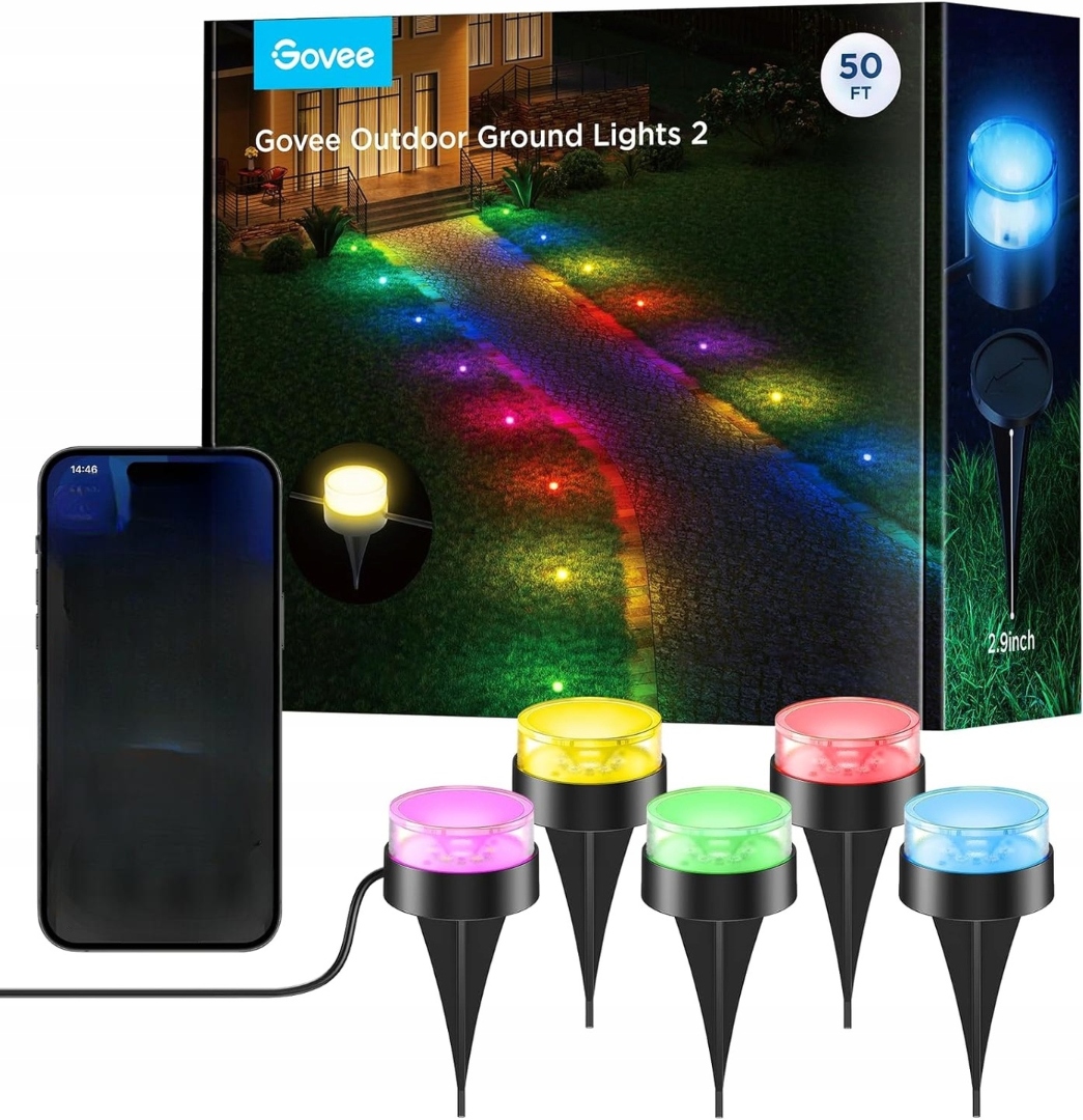 Venkovní Bodové Osvětlení Govee, Terasová Dekorace Govee 15 M Rgb Led