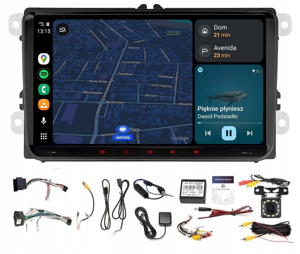 Rádio Navigácia Gps Android Vw Amarok 2012-2020 Wifi Usb Carplay 2GB 64GB