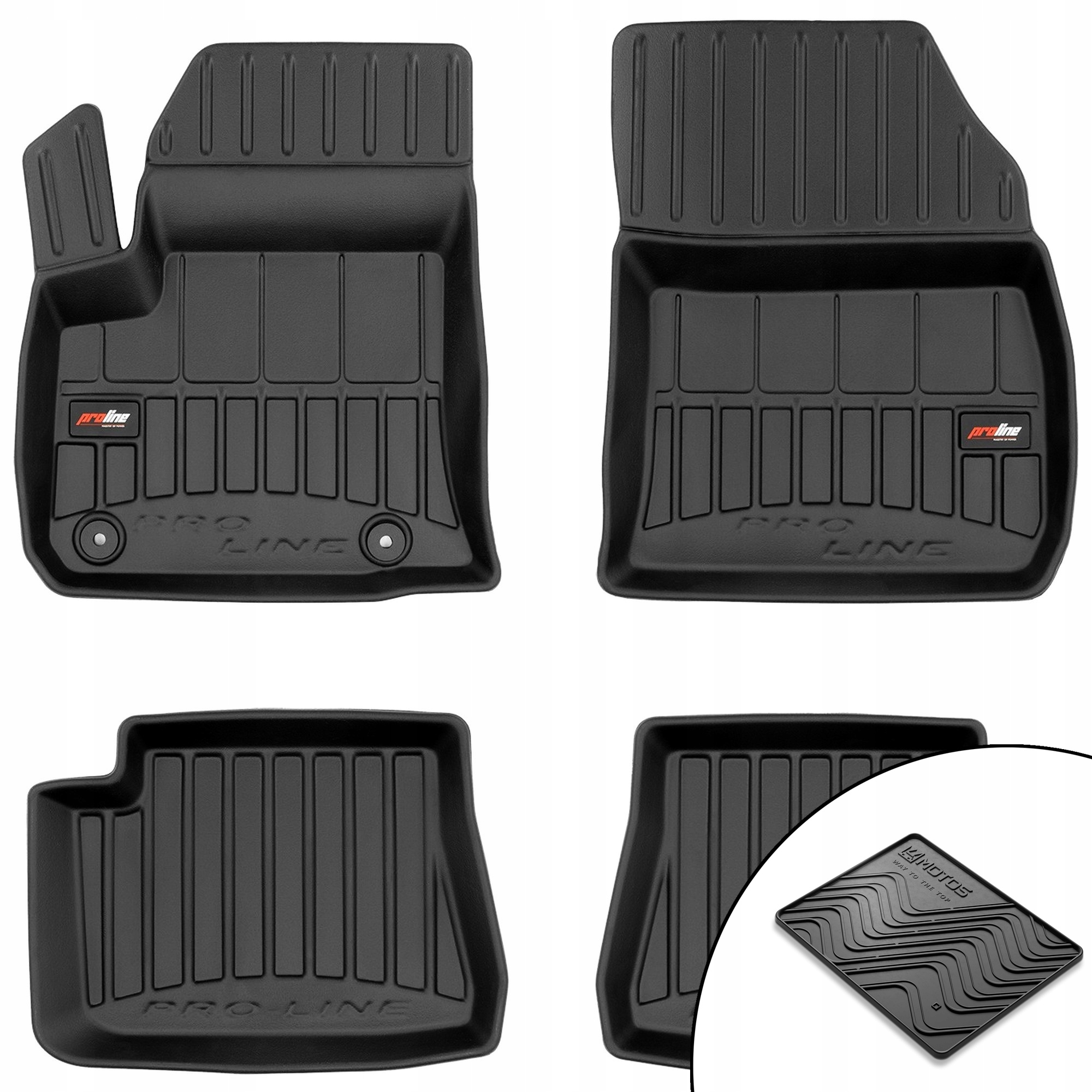 3D gumové rohože Peugeot e-208 od roku 2019 rohož zdarma