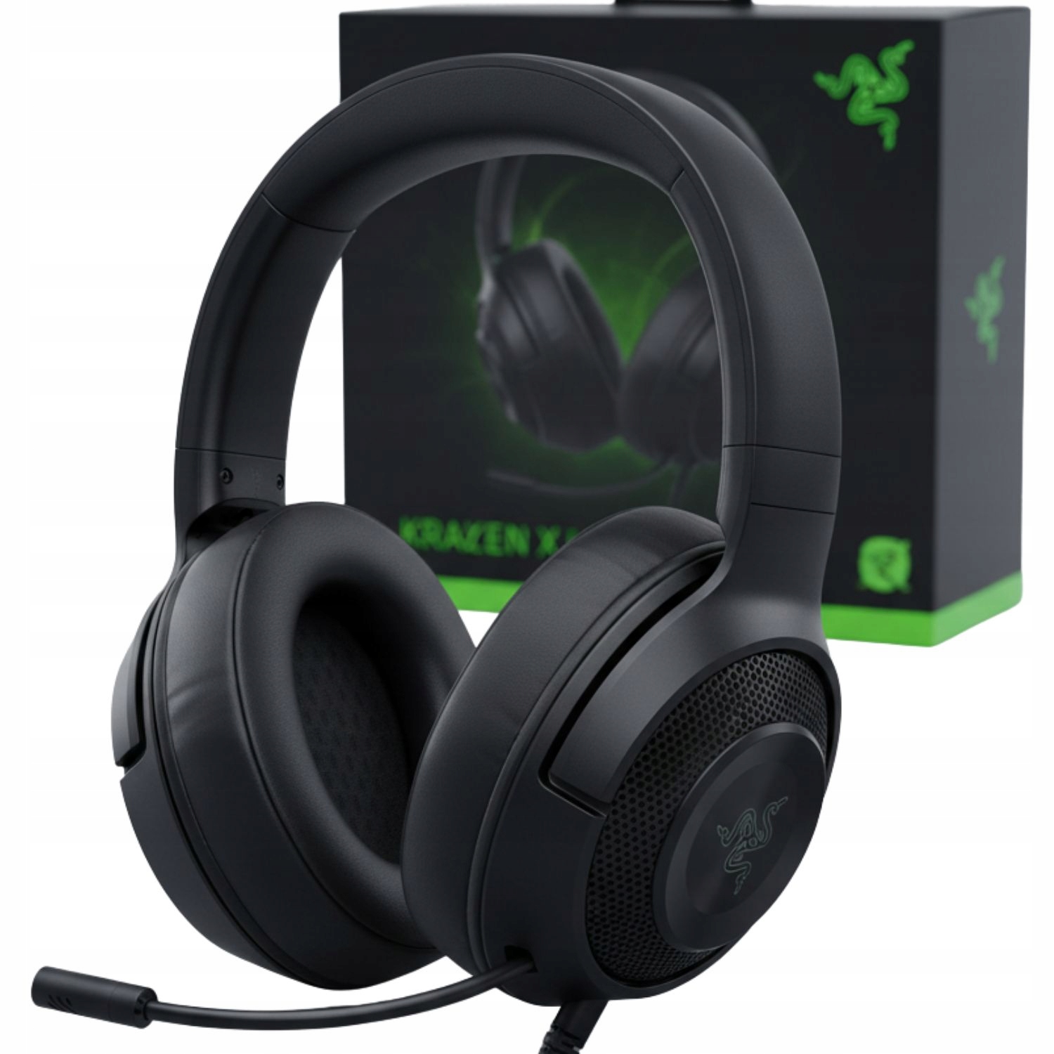 Herní Sluchátka Razer Kraken X Lite přes uši s mikrofonem, černá