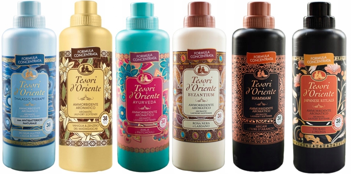 Levně Tesori d'Oriente Sada 6 italských avivážních přípravků 760 ml Tvabhj