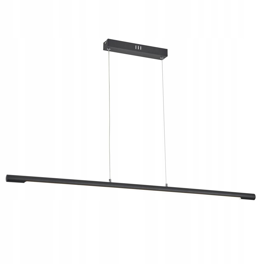 Lampa wisząca liniowa Cienka listwa podłużna belka Led czarna black 4000K