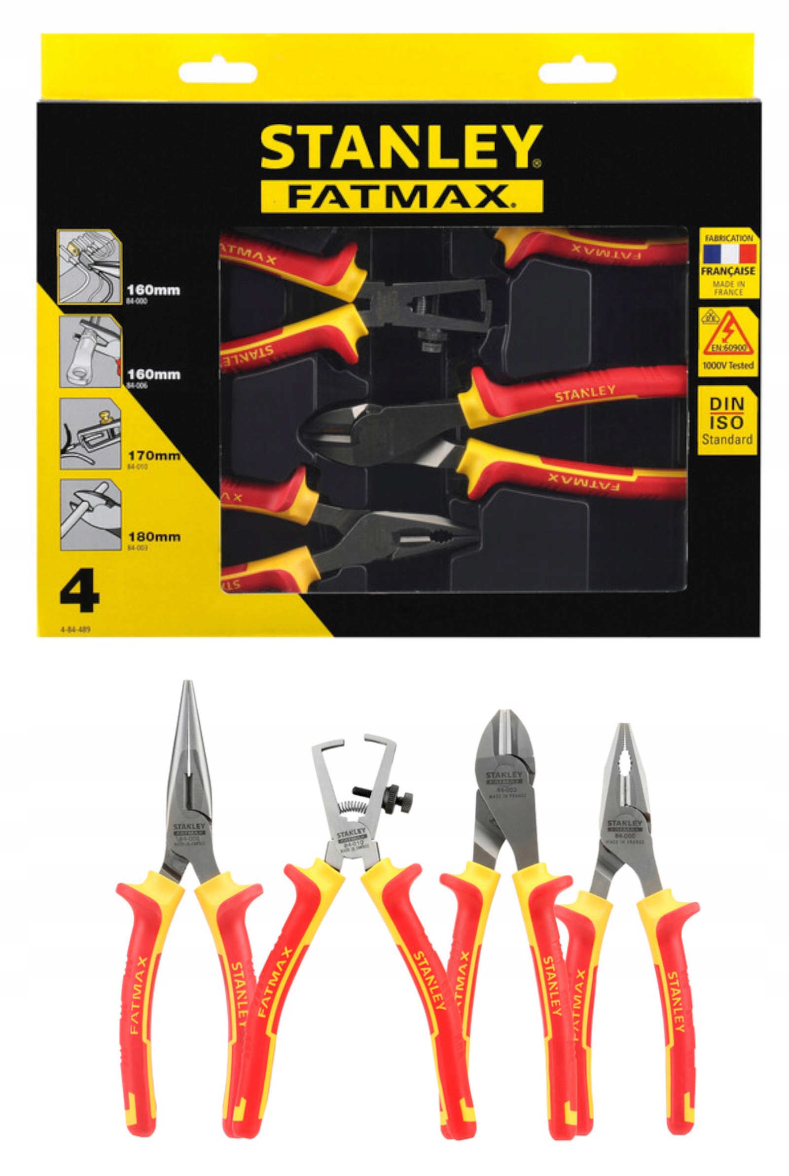 

Zestaw 4 Szt Szczypiec Vde Stanley Fatmax 4-84-489