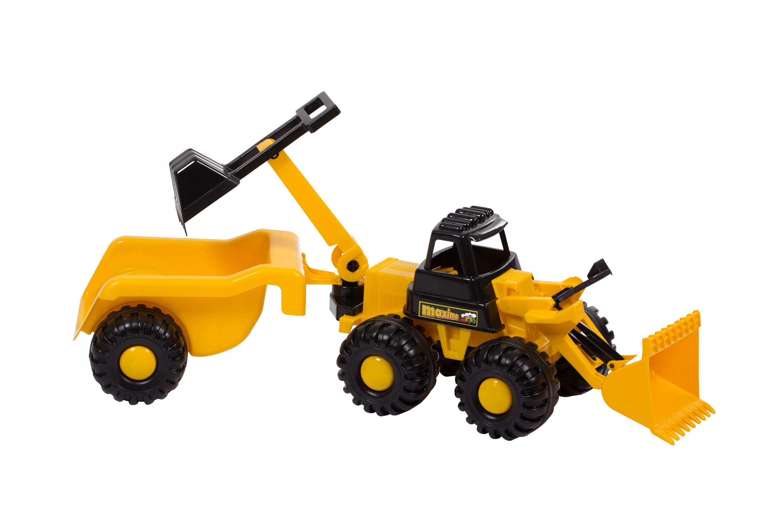 

Duże Auto Koparka Maxima Z Przyczepą 78 CM Piasku