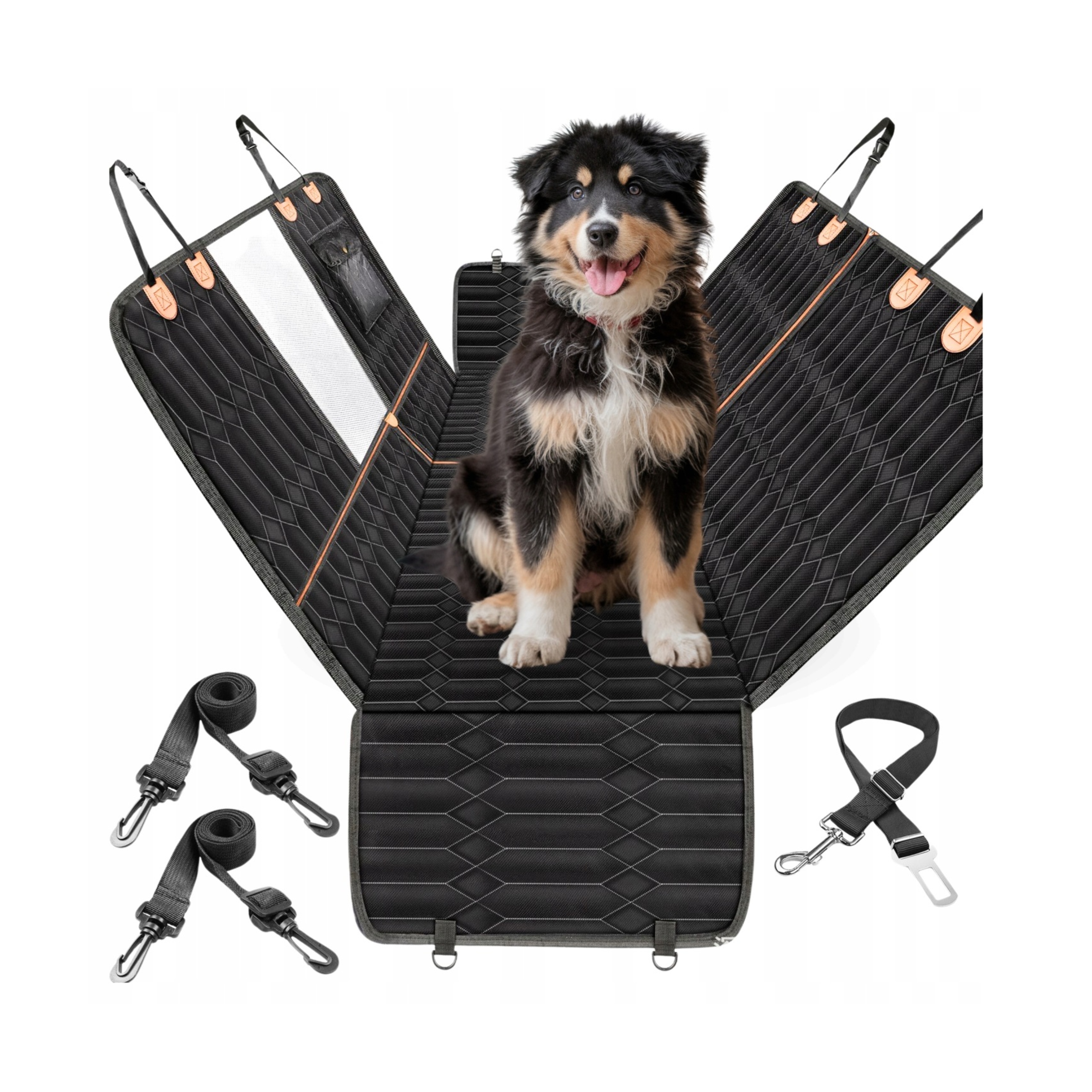 Levně Automobilová 4v1 pro psa na zadní sedadla, XXL potah