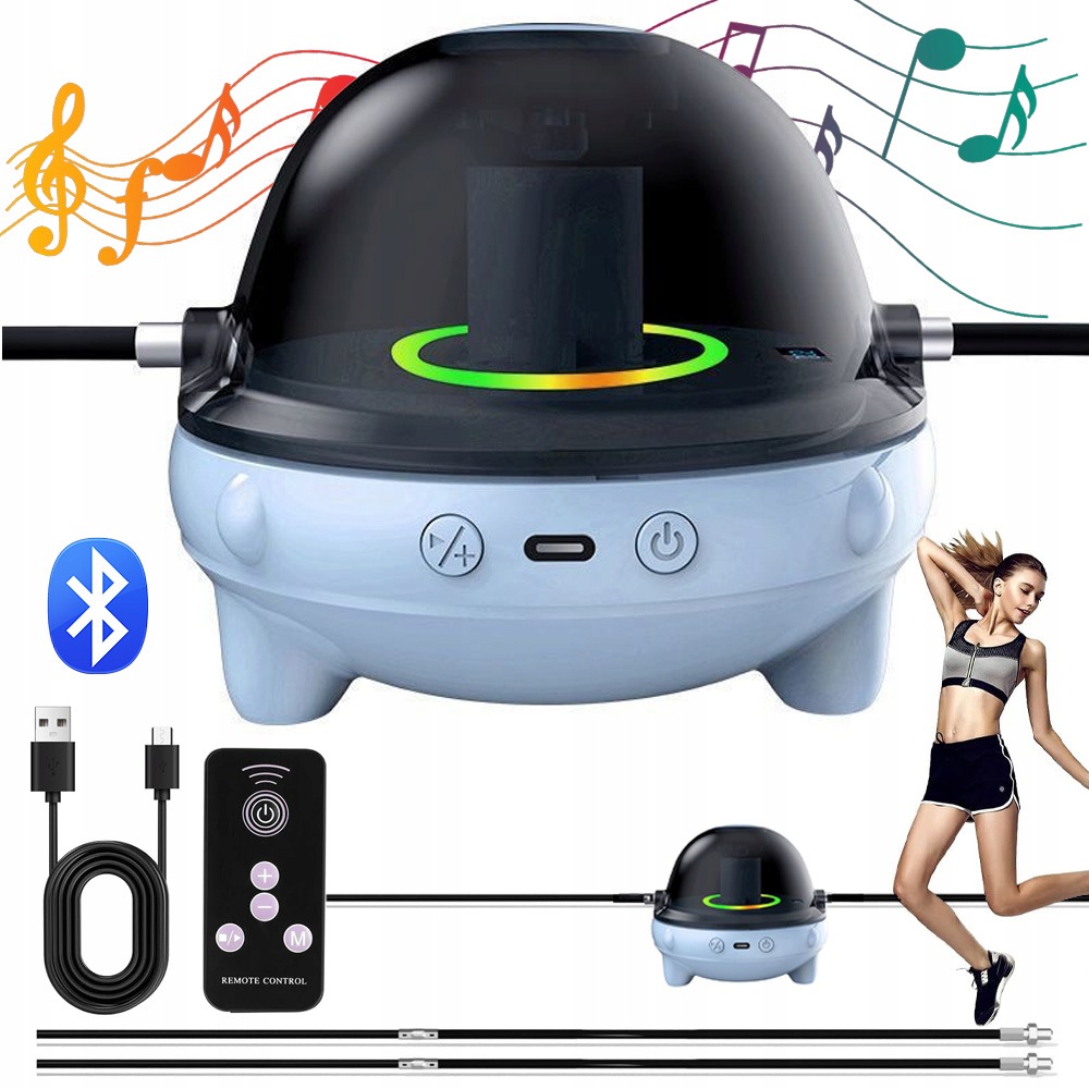 Švihadlo Inteligentní Bluetooth 10 Rychlostí S Počítadlem Led