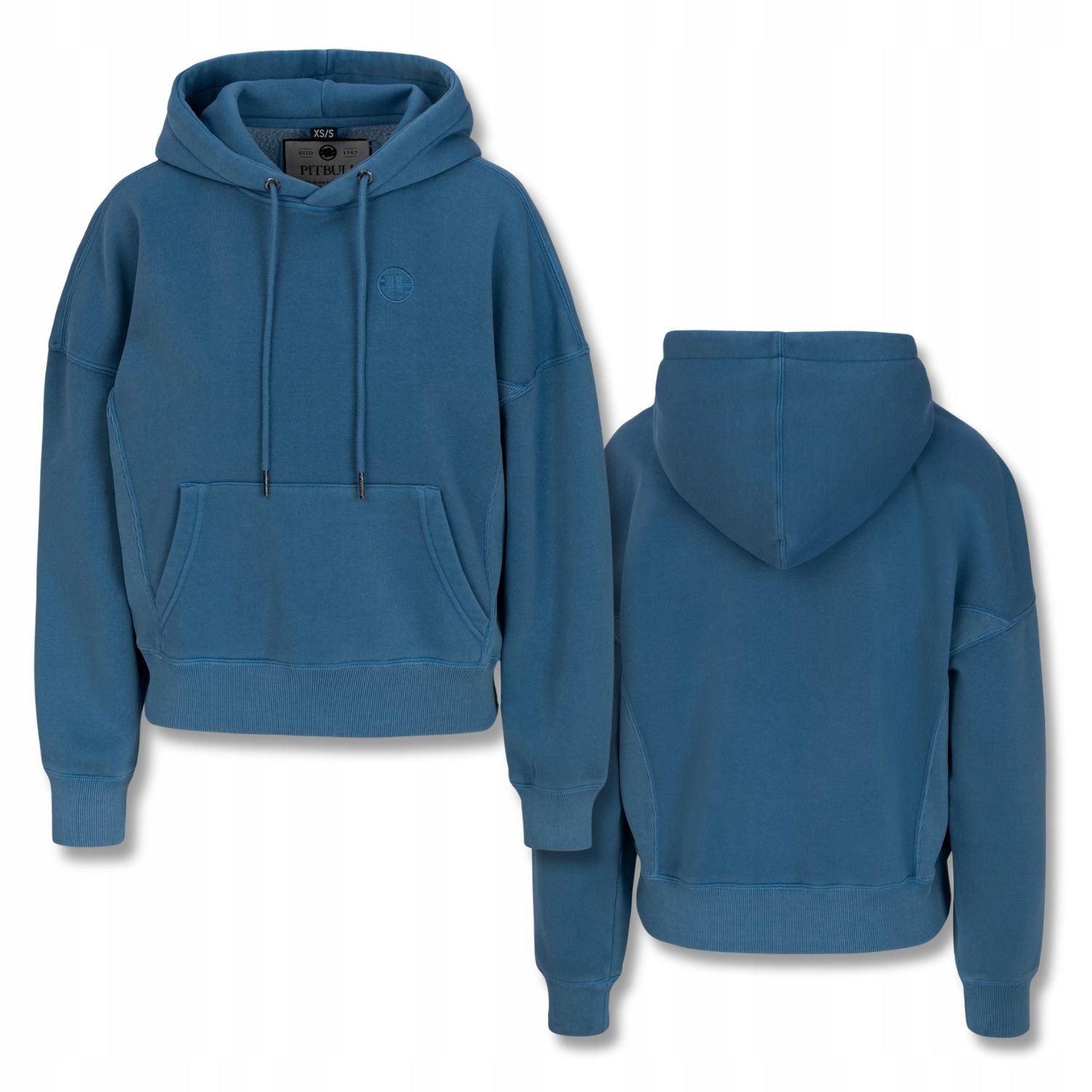 Dámská Mikina s kapucí Oversize Pitbull Klokanka Washed Manzanita Pohodlná