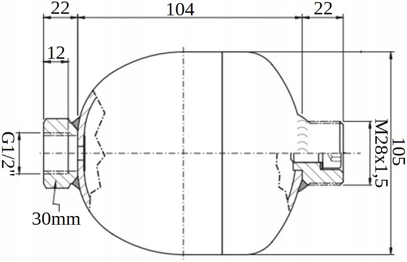 ZESTAW AMORTYZATORÓW DO ŁADOWACZA TURA 2x 0,5L 1/2 Producent części SM-G