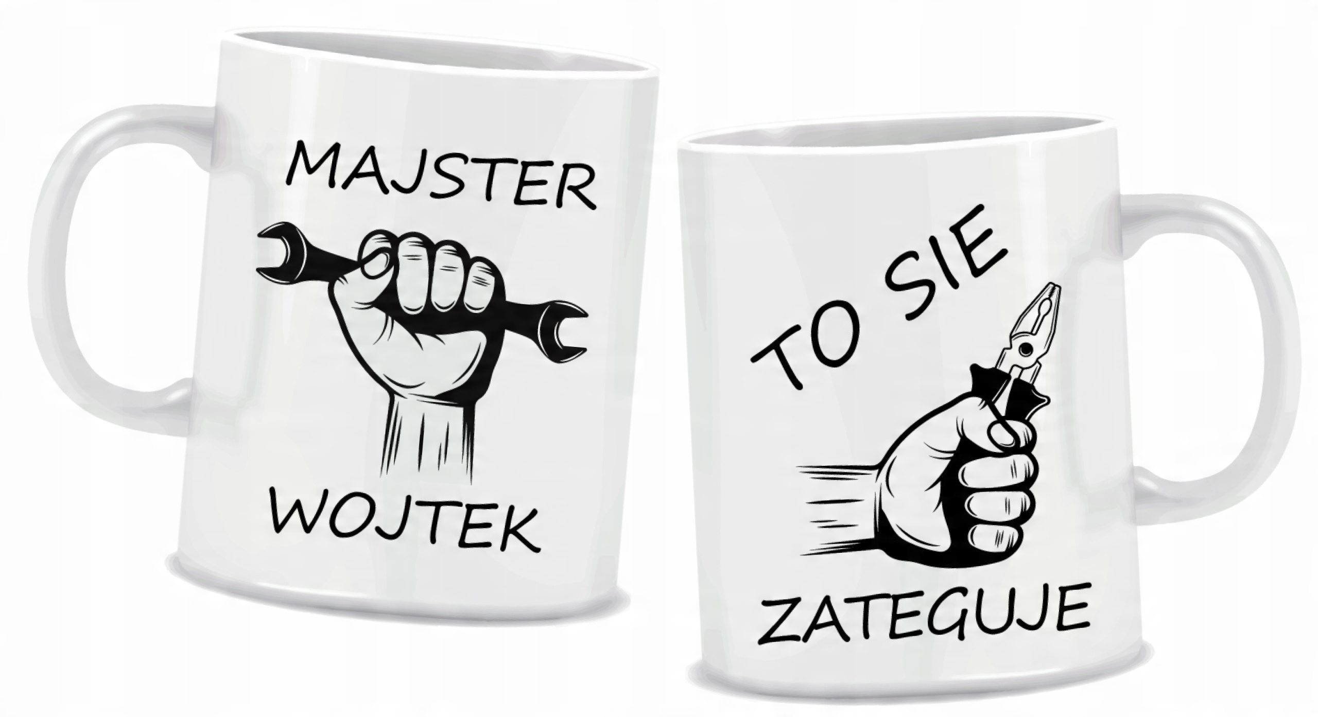 

Kubek Majstra +imię śmieszny tekst To Sie Zateguje