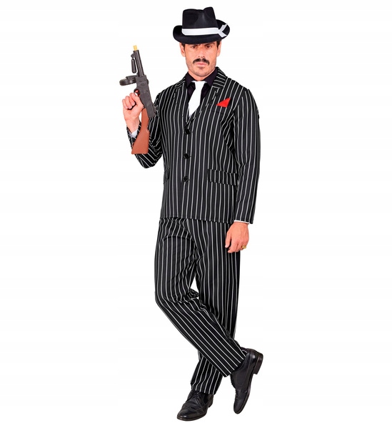 Retro Gangsterský Mafia Kostým Z 20. Let Karneval A Halloween