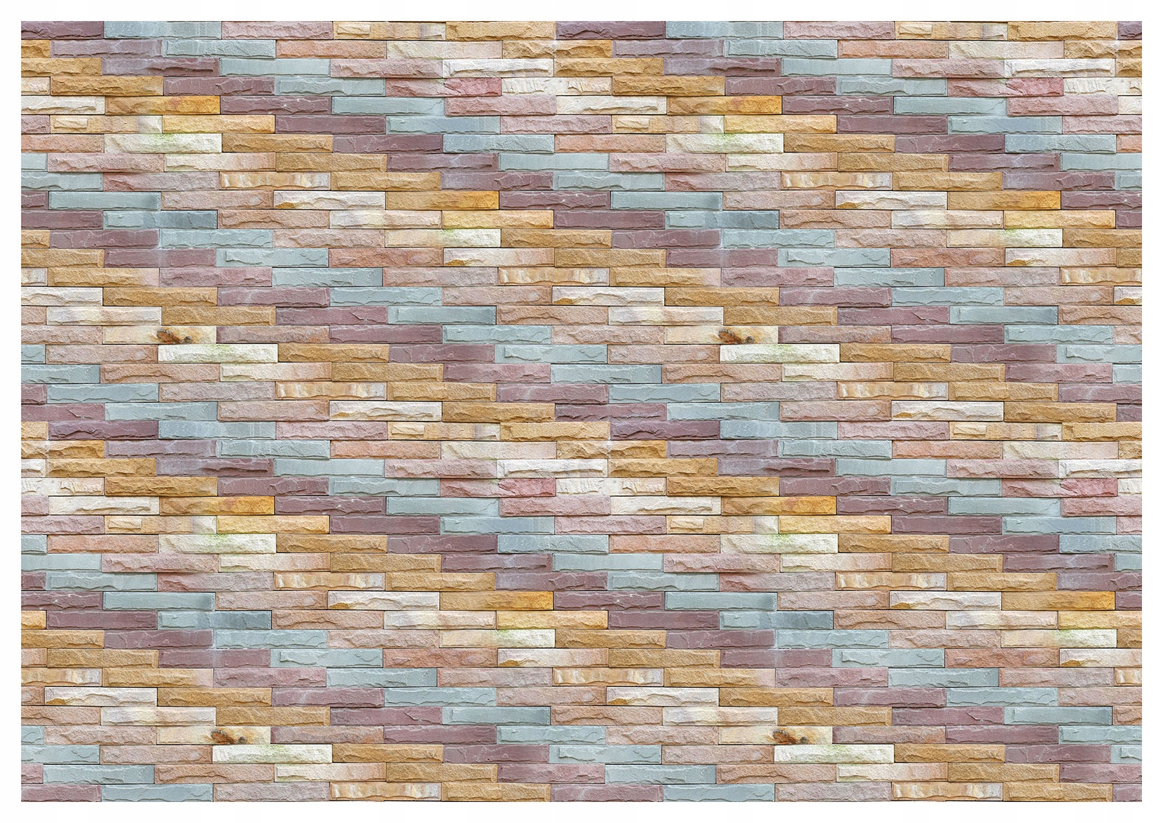 Fototapeta Tehlová pastelová stena béžová sivá, modrá ružová 400x280 lepidlo