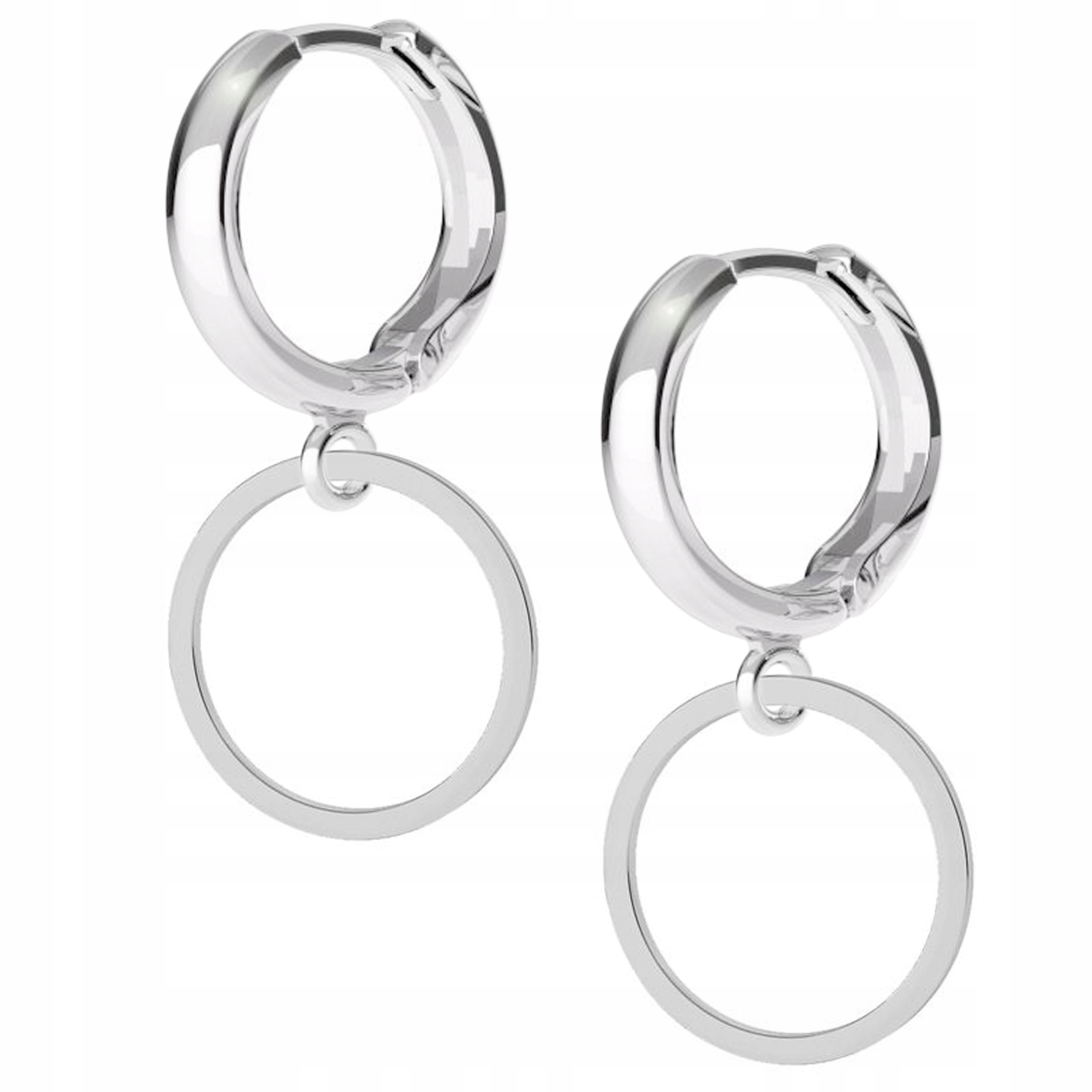 

Kolczyki srebrne Blaszka Kółko Puste 925