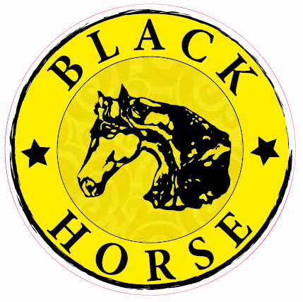 Naklejka Black Horse