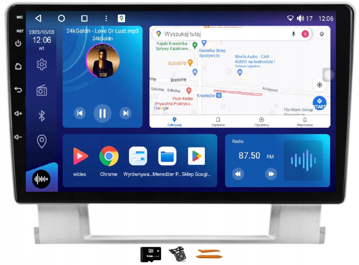 Radio Android Navigace Qled Carplay Lte Gps Dsp 128GB Opel Astra J 09-17