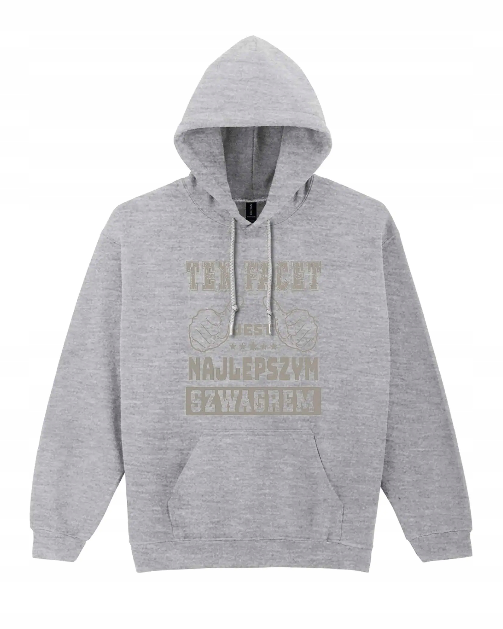 Mikina s kapucí pro Švagra Nejlepší Č..1 Šedá L