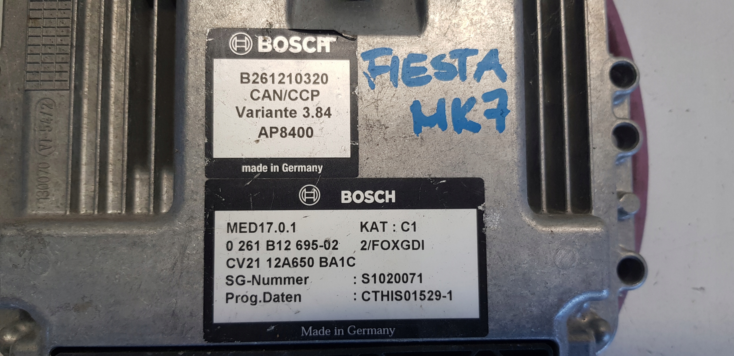 FORD FIESTA MK7 Computer Bedienteil DES MOTORS